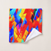 Abstrakt Color Symphony Badhandtuch Set (Waschlappen)