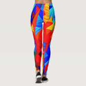 Abstrakt Color Symphony Leggings (Rückseite)