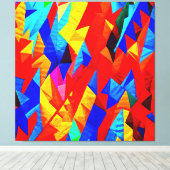Abstrakt Color Symphony Leinwanddruck (Insitu (Holzboden))