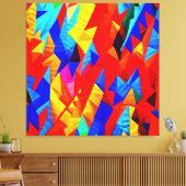 Abstrakt Color Symphony Leinwanddruck (Insitu (Wohnzimmer))
