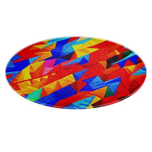 Abstrakt Color Symphony Schneidebrett (Ecke)