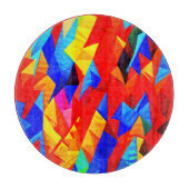 Abstrakt Color Symphony Schneidebrett (Vorderseite)