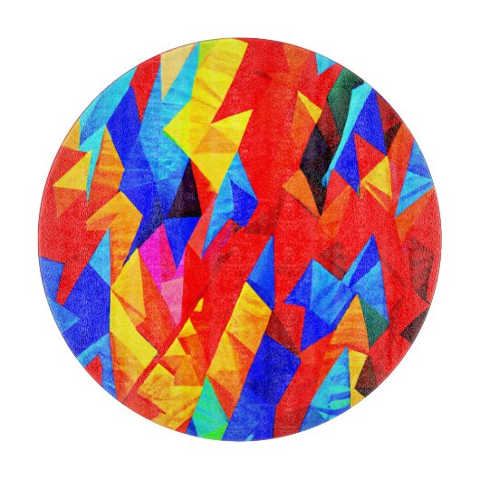 Abstrakt Color Symphony Schneidebrett (Vorderseite)