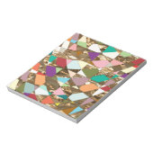 Abstrakt Colors Gold Foil Scrapbook Notizblock (Rotiert)