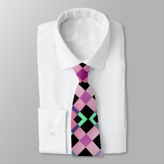 Abstrakt Colors Necktie Krawatte (Gebunden)