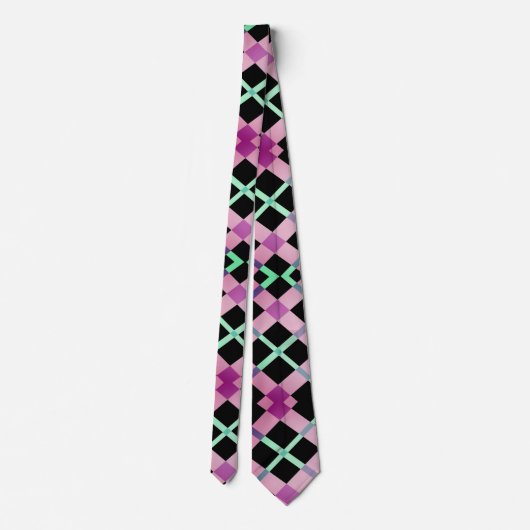 Abstrakt Colors Necktie Krawatte (Rückseite)