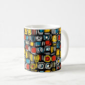 Abstrakt Colors Psychedelic Kaffeetasse (VorderseiteRechts)
