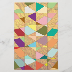 Abstrakt Colors Sun Burst Briefpapier