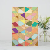 Abstrakt Colors Sun Burst Briefpapier (Stehend Vorderseite)