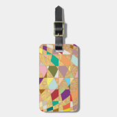 Abstrakt Colors Sun Burst Gepäckanhänger (Vorderseite vertikal)