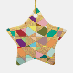 Abstrakt Colors Sun Burst Keramikornament