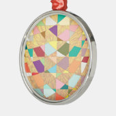 Abstrakt Colors Sun Burst Ornament Aus Metall (Links)