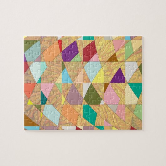 Abstrakt Colors Sun Burst Puzzle (Horizontal)