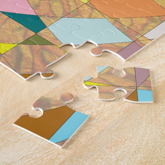 Abstrakt Colors Sun Burst Puzzle (Seite)