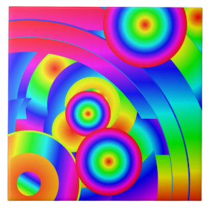 Abstrakt Comet Fliese