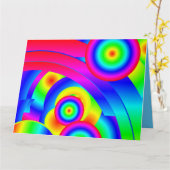 Abstrakt Comet Karte (Gelbe Blume)