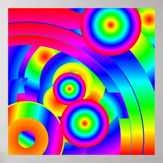 Abstrakt Comet Poster (Vorne)