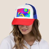 Abstrakt Comet Trucker Hat Truckerkappe (Beispiel)