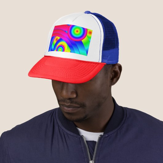 Abstrakt Comet Trucker Hat Truckerkappe (Beispiel)