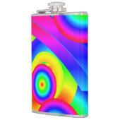 Abstrakt Comet Vinyl Wrapped Flask Flachmann (Links)