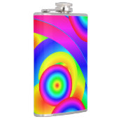 Abstrakt Comet Vinyl Wrapped Flask Flachmann (Rechts)