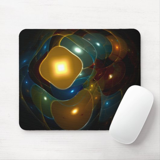 Abstrakt computergeneriertes Fraktal Design Mousepad (Mit Mouse)