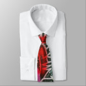 Abstrakt Contemporary Graffiti Neck Tie Krawatte (Gebunden)