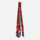 Abstrakt Contemporary Graffiti Neck Tie Krawatte (Vorderseite)