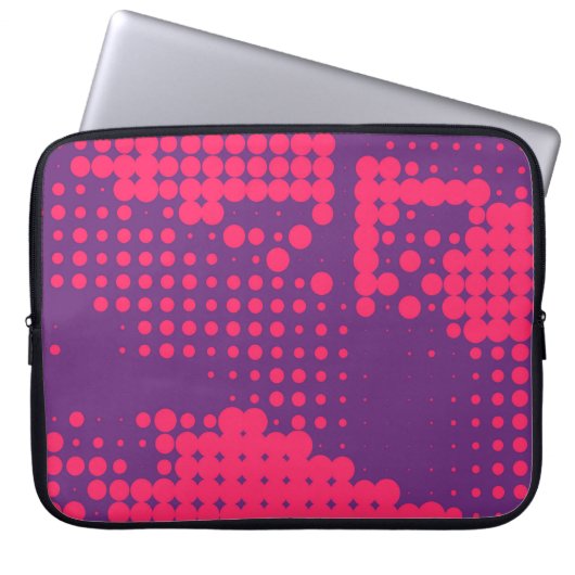 Abstrakt Creative Concept Comic Pop Art Blanche Laptopschutzhülle (Vorderseite)