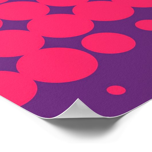 Abstrakt Creative Concept Comic Pop Art Blanche Poster (Ecke)