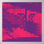 Abstrakt Creative Concept Comic Pop Art Blanche Poster (Vorne)