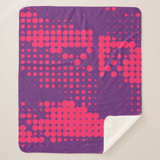 Abstrakt Creative Concept Comic Pop Art Blanche Sherpadecke (Vorderseite)