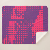 Abstrakt Creative Concept Comic Pop Art Blanche Sherpadecke (Vorderseite (Horizontal))