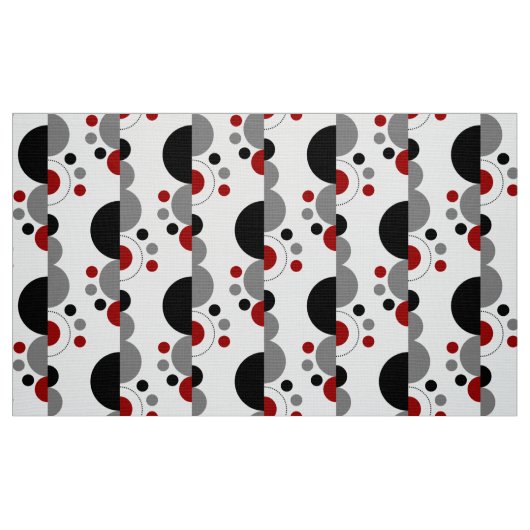 Abstrakt Crescents 01 - Ruby Red Stoff (Fat Quarter (45,7 x 55,9 cm))