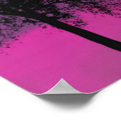Abstrakt Crimson Moon Poster (Ecke)