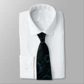 Abstrakt Cyber Neck Tie Krawatte (Gebunden)