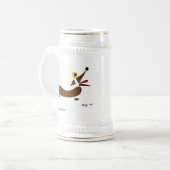 Abstrakt Dackel Dog Stein Bierglas (Vorderseite Links)