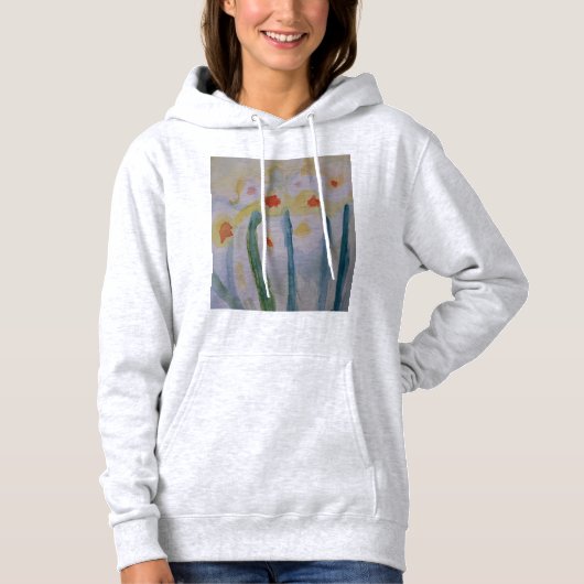 Abstrakt Daffodils Hoodie (Vorderseite)