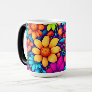 Abstrakt Daisy Art #3 - Verwandlungstasse