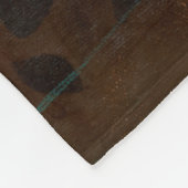 Abstrakt Damask Tapestry von Jennifer Goldberger Fleecedecke (Ecke)