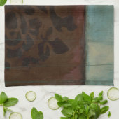 Abstrakt Damask Tapestry von Jennifer Goldberger Handtuch (Gefaltet)