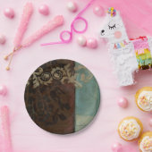 Abstrakt Damask Tapestry von Jennifer Goldberger Pappteller (Party)