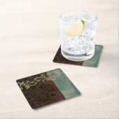 Abstrakt Damask Tapestry von Jennifer Goldberger Rechteckiger Pappuntersetzer (Vor Ort)