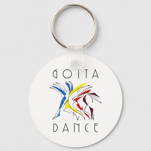 Abstrakt Dancer Dancing - Tanz Lover Artwork Schlüsselanhänger (Vorderseite)