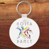 Abstrakt Dancer Dancing - Tanz Lover Artwork Schlüsselanhänger (Vorderseite)