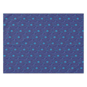 Abstrakt Dark Blue Paisley Tulip Blumenmuster Tischdecke (Vorderseite (Horizontal))