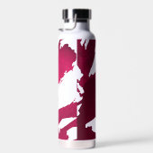 Abstrakt Deep Ruby Red Brushstrikes Trinkflasche (Rechts)