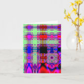 Abstrakt, deutsch Geburtstag Karte (Gelbe Blume)