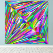 Abstrakt Diamond Leinwanddruck (Insitu (Holzboden))