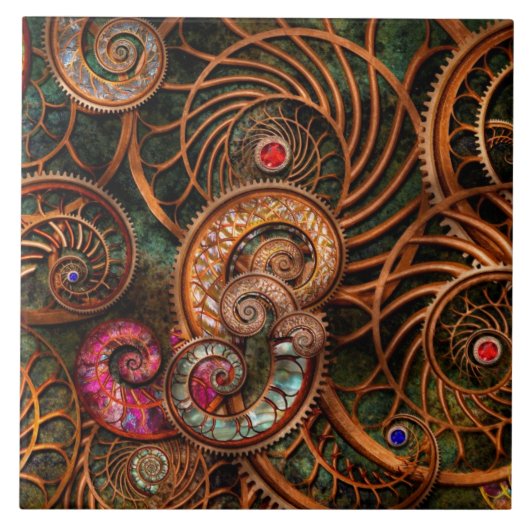 Abstrakt - die Wunder von Meer Fliese (Vorderseite)